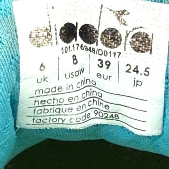 Diadora Speed Blushield Fly 3‎ Plus Ag Tennis Women Size 8 White Shoe PickleBall - Picture 8 of 8